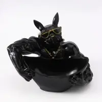 Подставка фигурная "Бульдог-качок" 17х26х15 см
