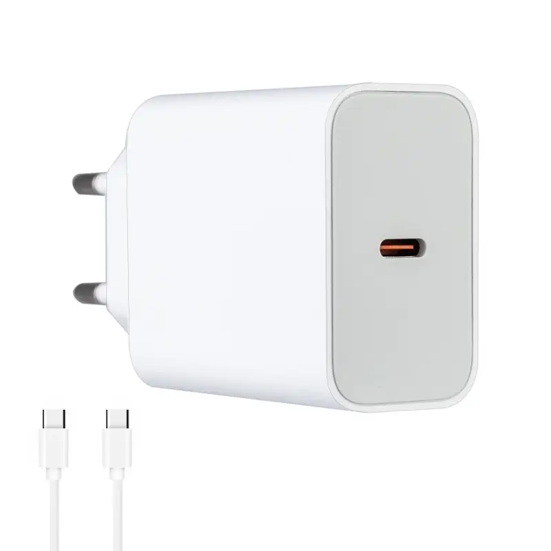 Сетевое зарядное устройство с кабелем Type-C на Type-C 40W C162A HOCO белое