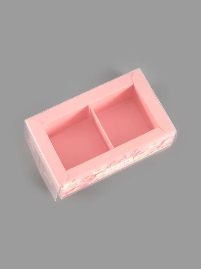 Коробка для 2 конфет с ячейками &laquo;Только для тебя&raquo;, 10&times;6&times;3 см
