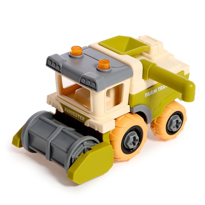 Конструктор винтовой «Комбайн», с отвёрткой, 8 деталей, 6 болтов Конструктор винтовой «Комбайн», с отвёрткой, 8 деталей, 6 болтов