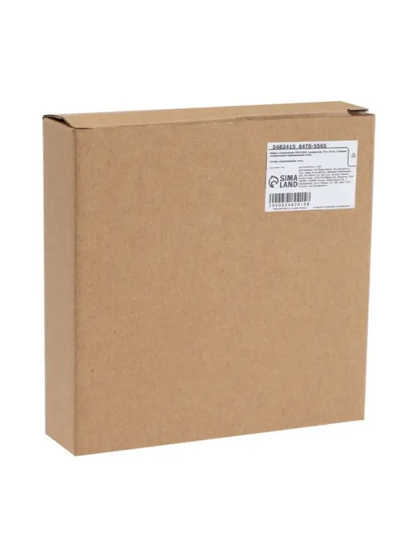 Лейка стационарная ZEIN Z015, квадратная, 15&times;15 см, 1 режим, полированная нерж. сталь