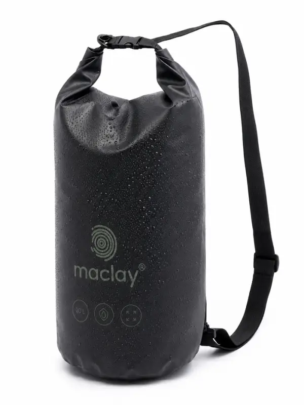 Гермомешок туристический maclay, 20 л, с лямкой, чёрный