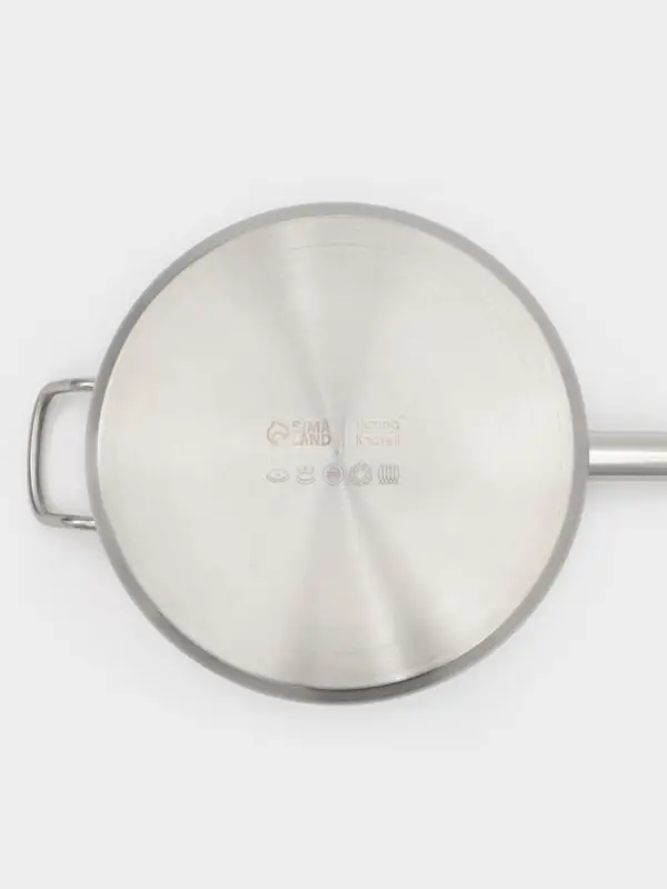 Ковш Hanna Kn&ouml;vell, 9.8 л, d=28, h=16 см, с крышкой, толщина стенки 0.8 мм, индукция, нержавеющая сталь