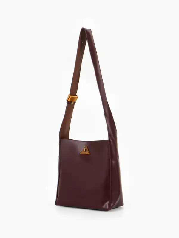 Сумка женская TEXTURA на винтовом замке, 24&times;11&times;24 см, коричневая