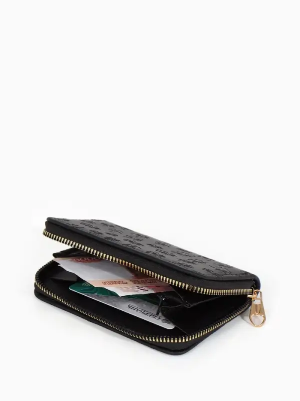 Кошелек жен 07-01-01 Июнь2526, 13*2*9 см, 2 отд+отд/молн, д/карт,черный Кошелек жен 07-01-01 Июнь2526, 13*2*9 см, 2 отд+отд/молн, д/карт,черный