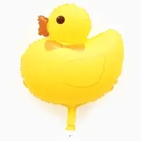 Воздушный шар фольгированный 26" "Уточка" цвет желтый