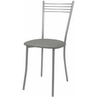 Стул для столовых 0MX_GL ХЛОЯ эмаль серебро, к/з стандарт 291 светло-серый