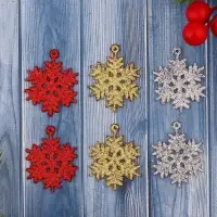 Ёлочные игрушки набор 6 шт. &laquo;Зимнее волшебство. Снежинка&raquo;, d=3.5 см, МИКС