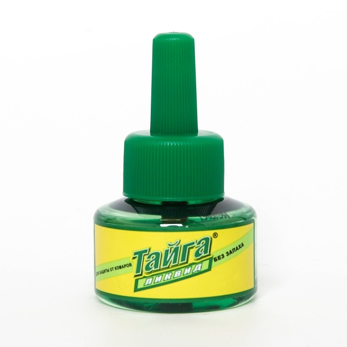 Дополнительный флакон-жидкость от комаров  Дополнительный флакон-жидкость от комаров "Тайга", без запаха, 45 ночей, 30 мл