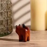 Сувенир «Причудливый кот», 5.5×4.5×2.5 см, дерево