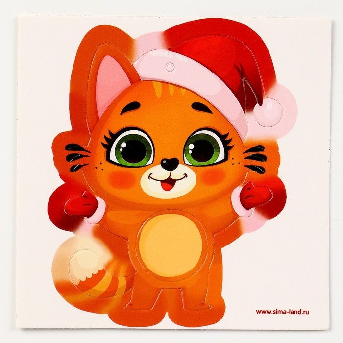 Пушистая игрушка своими руками на новый год «Радостный кот», новогодний набор для творчества Пушистая игрушка своими руками на новый год «Радостный кот», новогодний набор для творчества