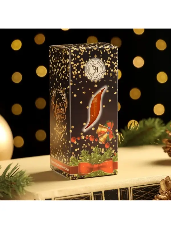 Свеча ароматическая &laquo;Волшебства в Новом году&raquo;, апельсин, 4&times;6 см, в коробке