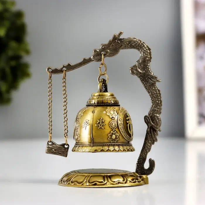 Колокол - гонг металл настольный &laquo;Будда&raquo;, d=4.8 см, 11.2&times;9.5&times;9.5 см