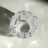 Стеклянный подсвечник на 1 свечу &laquo;Остроконечный тюльпан&raquo;, прозрачный, 7&times;7&times;7 см