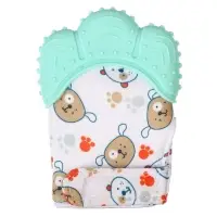 Прорезыватель-рукавичка Крошка Я &laquo;Собачки&raquo;, от 3 мес., мятный