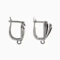 Швензы с английской застежкой "Сердце тренд", цвет серебро (1 пара)