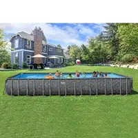 Бассейн каркасный Power Steel 956 х 488 х 132 см (фильтр-насос,лестница,тент) 561KJ