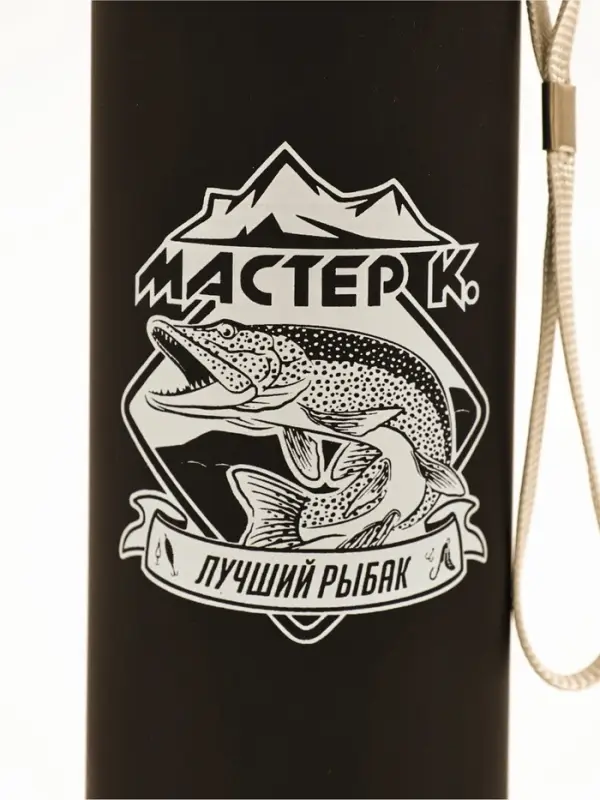 Термос &laquo;Лучший рыбак&raquo;, 500 мл, с кружкой, 6.5&times;24 см