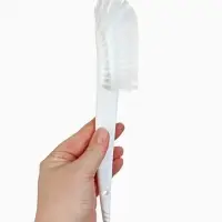 Ёршик для бутылок и сосок, белый, 25&times;9 см, Крошка Я