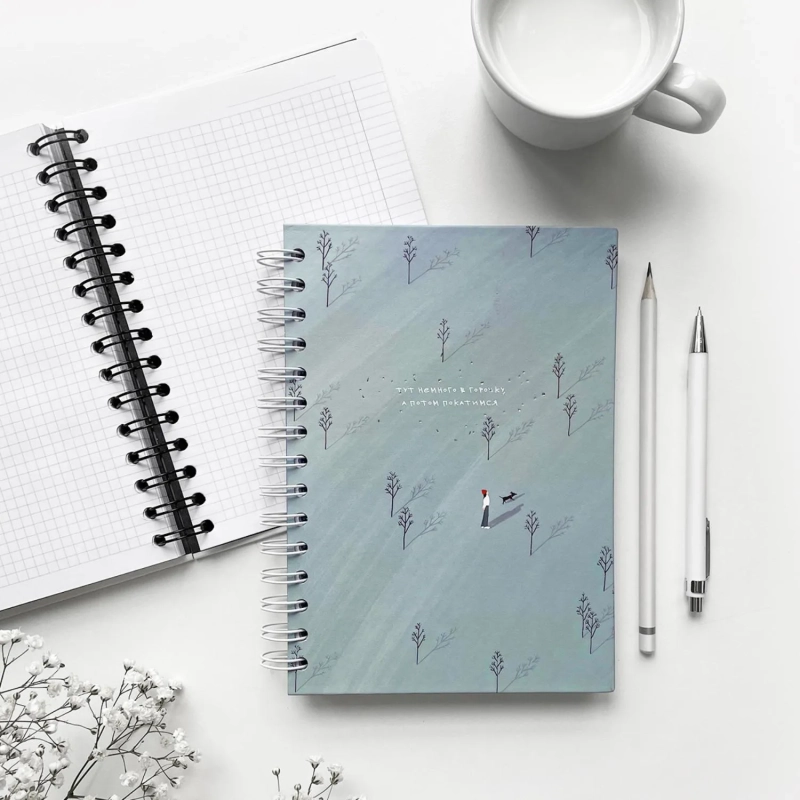 Бизнес-тетрадь А5,120л,клетка, спираль,тв.обл,Be Smart,Soul,N3686