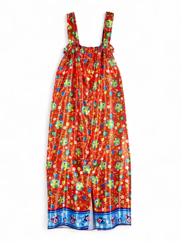 Сарафан карнавальный «Русская девица», р-р 42-52, красный