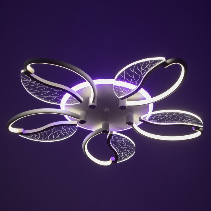 Люстра Люстра "Астрид" 5хLED 110Вт 3000-6000К RGB белый 65х65х8см