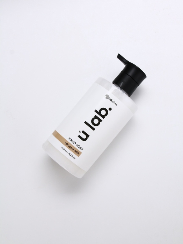 ULAB Жидкое мыло для рук "Миндальное молоко", 450 мл