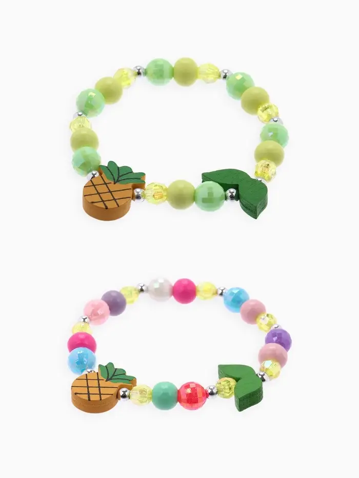 Браслет детский &laquo;Выбражулька. Ананас с листочками&raquo;, d=5 см, МИКС