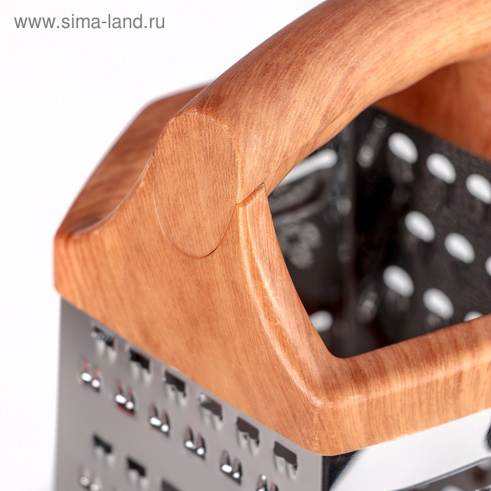 Тёрка шестигранная Доляна «Деревушка», 14,5×11×23 см, цвет коричневый Тёрка шестигранная Доляна «Деревушка», 14,5×11×23 см, цвет коричневый