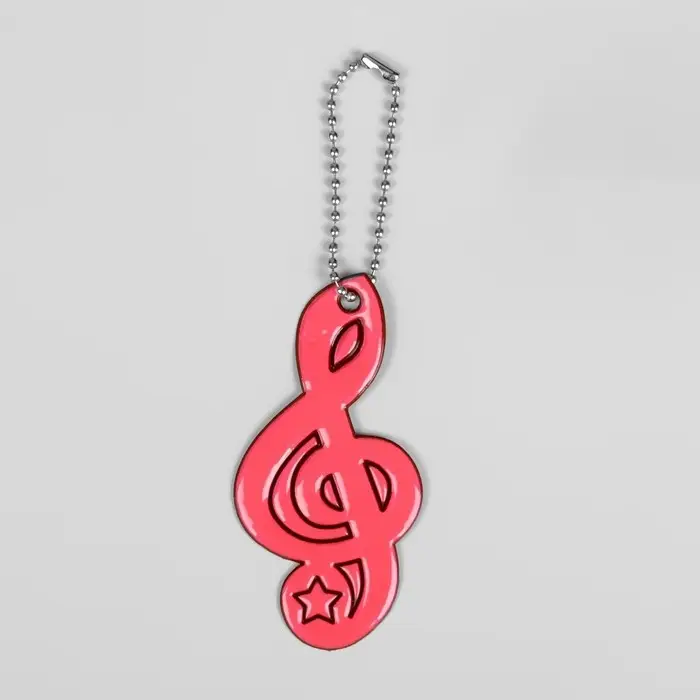 Светоотражающий элемент «Скрипичный ключ», 8×4 см, МИКС Светоотражающий элемент «Скрипичный ключ», 8×4 см, МИКС