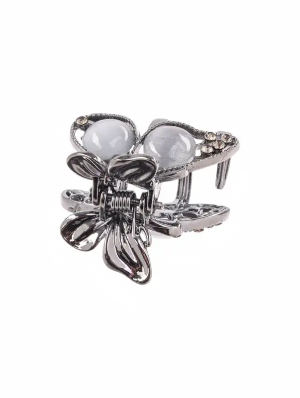 Крабик для волос &laquo;Ширли стиль&raquo;, бабочка, 2.5 см, чёрный