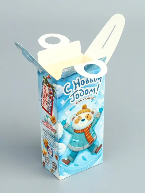 Подарочная новогодняя коробка «Снежные игры» , сюрприз 11×6×21 см Подарочная новогодняя коробка «Снежные игры» , сюрприз 11×6×21 см