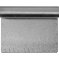Скребок для теста h=12 см. раб.часть 15x8 см. нерж.со шкалой MGsteel,70409