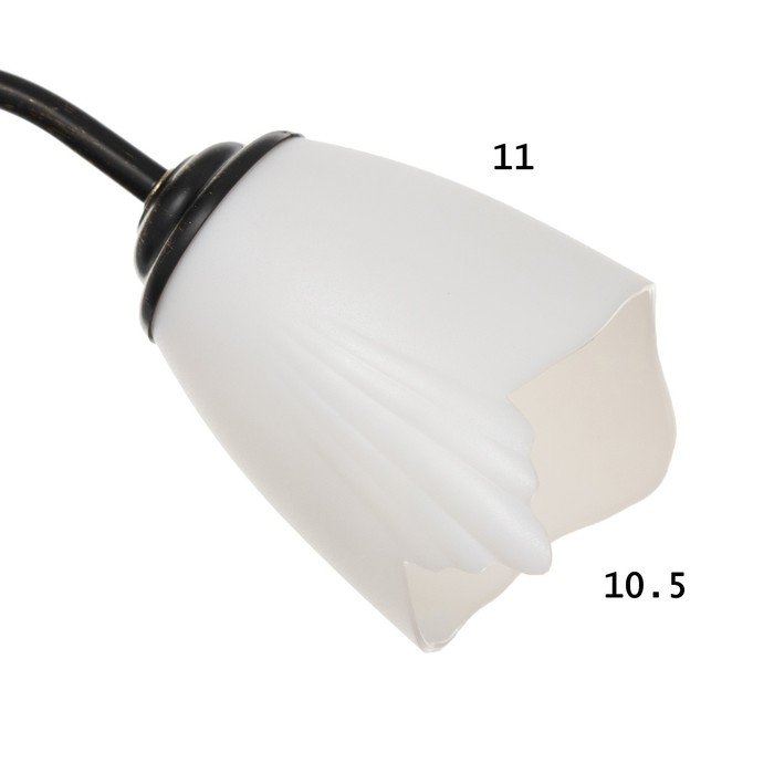 Люстра "Сусана" 3х15Вт Е27 коричневый/золото 53х53х32см BayerLux