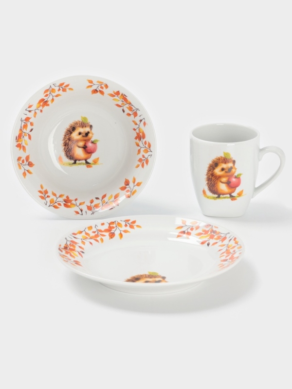 Набор посуды 3 предм. Ежик И.У. Набор посуды 3 предм. Ежик И.У.