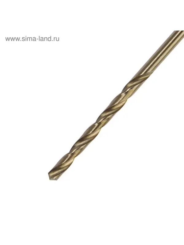 Сверло по металлу ТУНДРА, HSS-Co (5% кобальта), цилиндрический хвост., 2.5 мм, 2 шт.