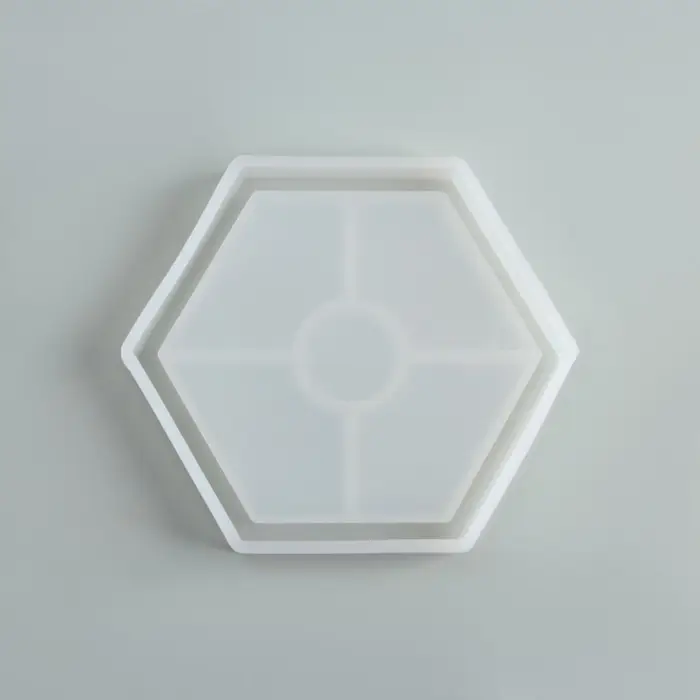 Подставка из гипса. Набор для создания поддона с красками «Шестиугольник»