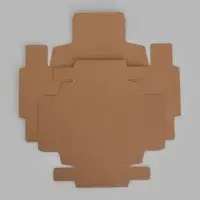 Коробка подарочная складная, упаковка, крышка-дно, крафт, 12&times;12&times;5 см