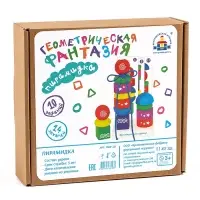 Пирамидка Краснокамская игрушка &laquo;Геометрическая фантазия&raquo;, детали: 3&times;3 см
