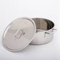 Кастрюля Катунь &laquo;Общепит&raquo;, 12 л, d=35 см, с крышкой, капсульное дно, индукция, нержавеющая сталь, хромированная