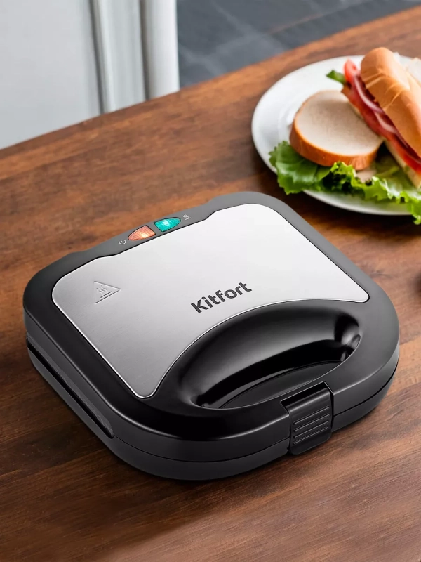 Бутербродница электрическая сендвичница КТ-3667 - 750 Вт