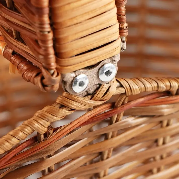 Корзина плетёная для хранения &laquo;Пикник&raquo;, 35&times;20&times;22 см, ручка h=11 см, ротанг