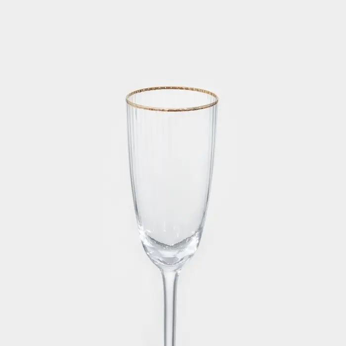 Бокал для шампанского «Орион», 220 мл, 6.5×26 см, стекло, прозрачный Бокал для шампанского «Орион», 220 мл, 6.5×26 см, стекло, прозрачный