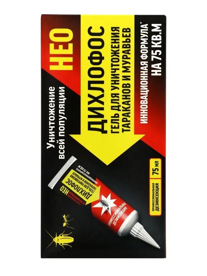 Гель от тараканов и муравьев &laquo;Дихлофос НЕО&raquo;, 75 мл