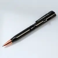 Ручка металл с фигурным клипом, автоматическая
