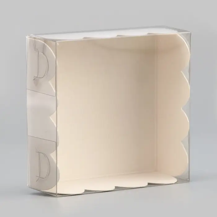Коробка для печенья, белая, 7×7×3 см Коробка для печенья, белая, 7×7×3 см