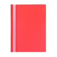 Папка - скоросшиватель Calligrata, А4.160 мкм, красная, прозрачный верх