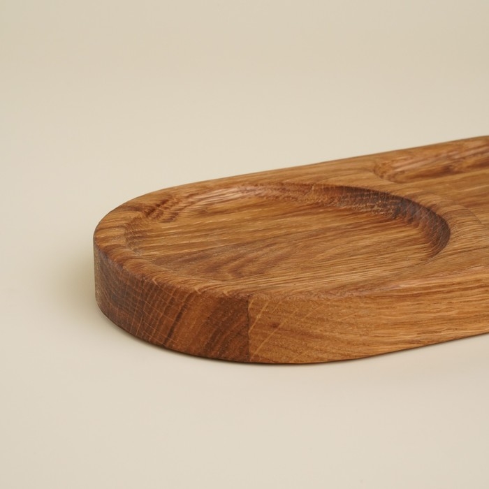 Поднос из дуба с двумя отделениями Sima-Land Home, 21×11×2 см