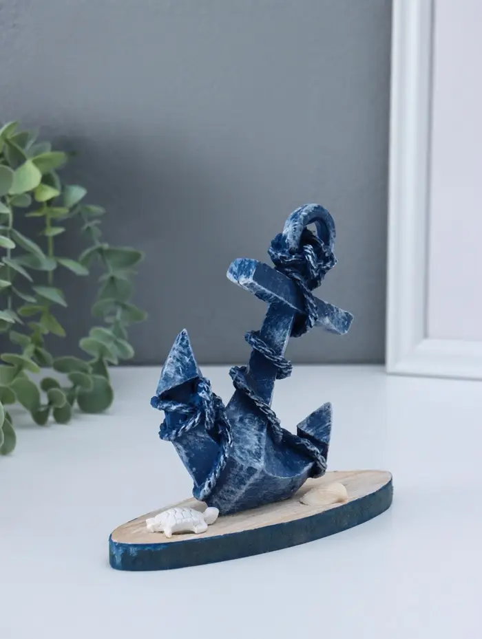 Сувенир интерьерный "Синий якорь" 6х17,2х15,5 см