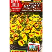 Семена цветов Мимулюс Медиус F1 золотистый биколор (драже) С. Cerny Цветущий балкон, Ц/П,10 шт. 1094 Семена цветов Мимулюс Медиус F1 золотистый биколор (драже) С. Cerny Цветущий балкон, Ц/П,10 шт. 1094
